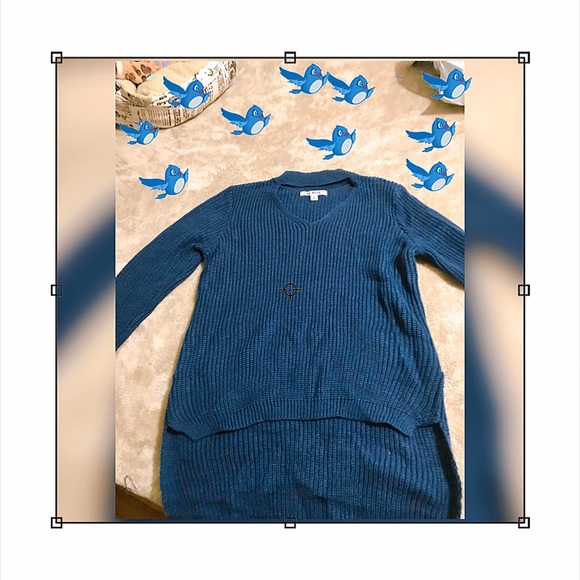 Blue sweater gently worn only once - Picture 1 of 1